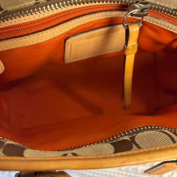 Coach Brown & Tan Hamptons Market Mini Signature Tote Bag - Picture 10 of 16